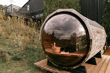panoramic view sauna in Port Perry, ON