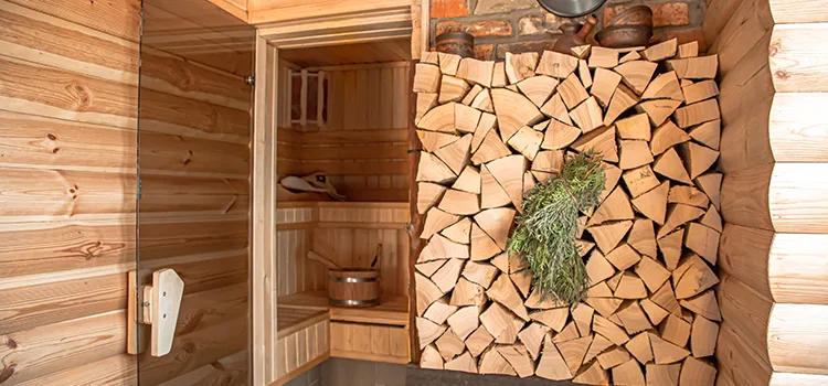 Eucalyptus Wood Sauna Walls Repair And Installation in Port Perry, ON