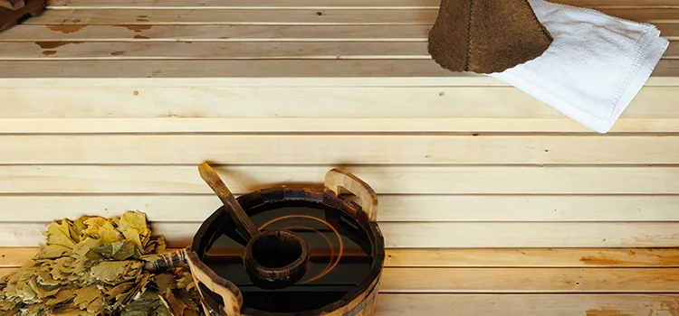 Fir Wood Sauna Ceiling Installation in Port Perry, Ontario