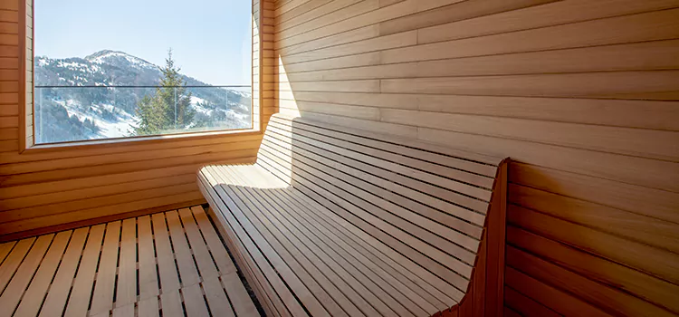 Luxury Pine Wood Sauna Restoration and Refurbishment in Port Perry, ON